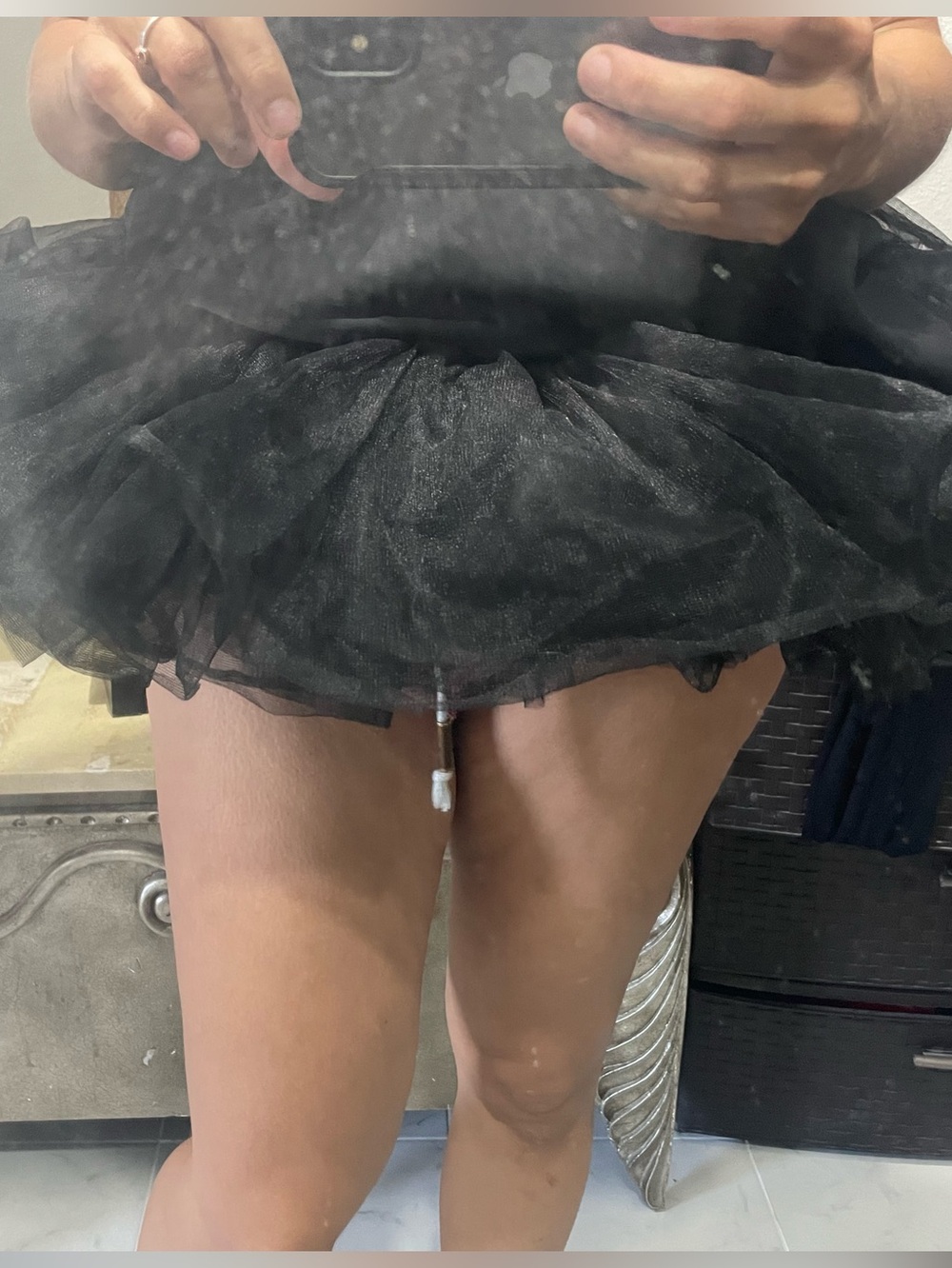 Leg avenue Black Layered Tulle Skater Skirt one size tutu custom - Picture 3 of 9
